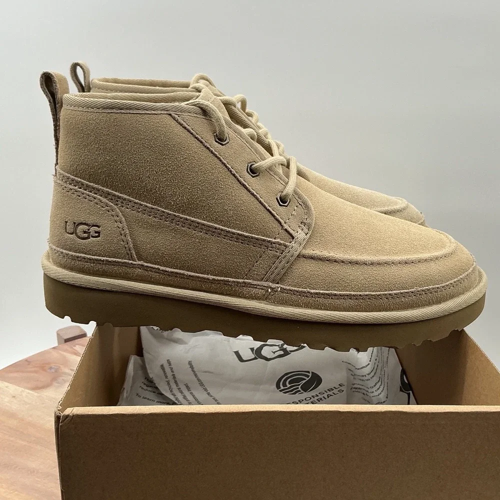 UGG Neumel Moc‎ Sand Suede Lace Up Chukka Boots 1121645 Mens 8
